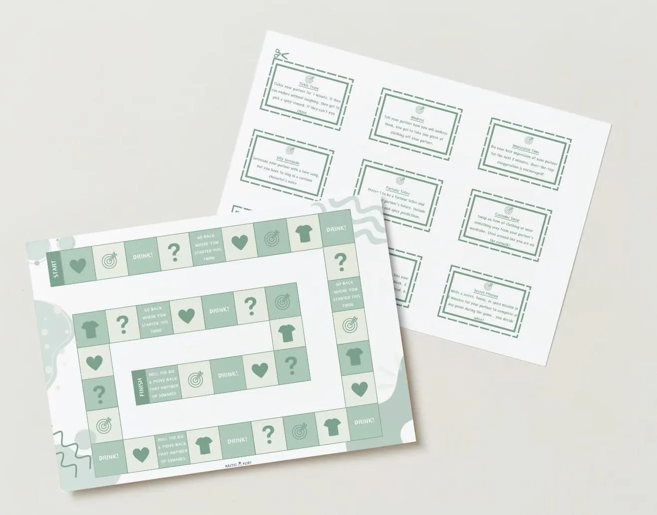 "Risky Romance" Printable Download Couples' Date Night Game