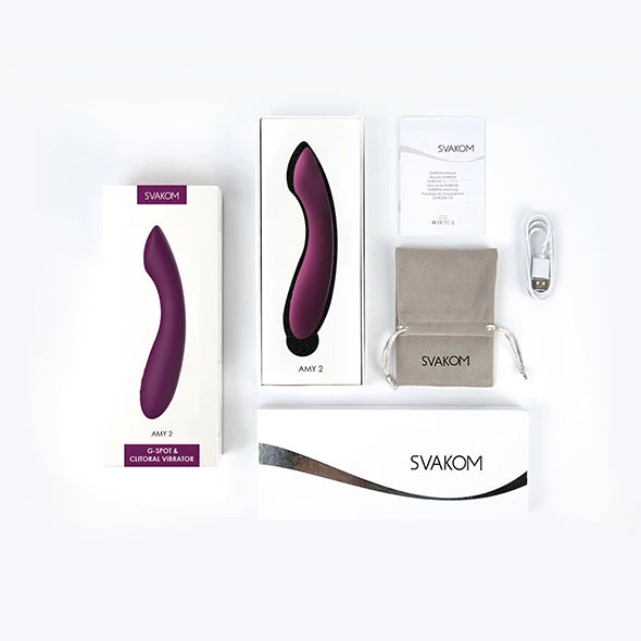 Svakom - Amy 2 G-Spot & Clitoral Vibrator Violet