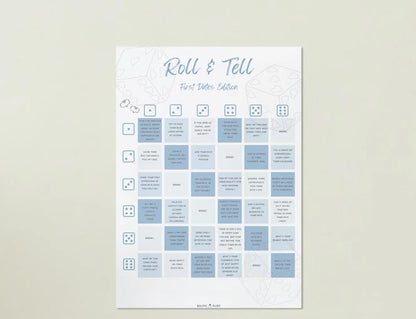 "Role the Dice, First Dates Edition" Printable Download Couples' Date Night Game