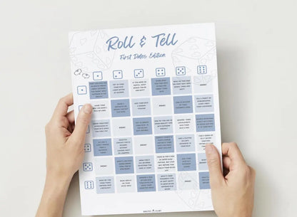 "Role the Dice, First Dates Edition" Printable Download Couples' Date Night Game